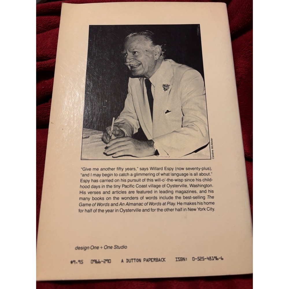 Garden Of Eloquent A Rhetoric Bestiary William R. Espy 1st Edition Print Signed - Picture 2 of 13
